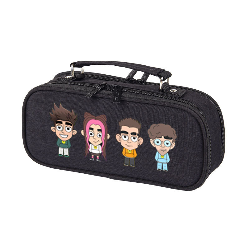 

NEW A4 Lamba Children Pencil Case A4 Vlad Cartoon Multi Layer Large Capacity Pencil Bag Влад Бумага А4 Stationery Storage Bag