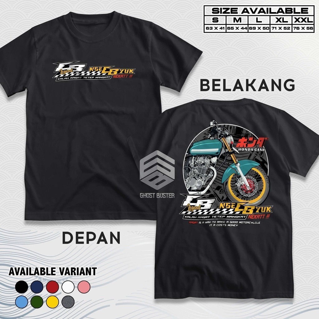 Kaos Racing Honda Gank NgeCB Yuk Kalah Ragat Tetep Mangkat Baju Distro Motor Herex Tshirt Otomotif G