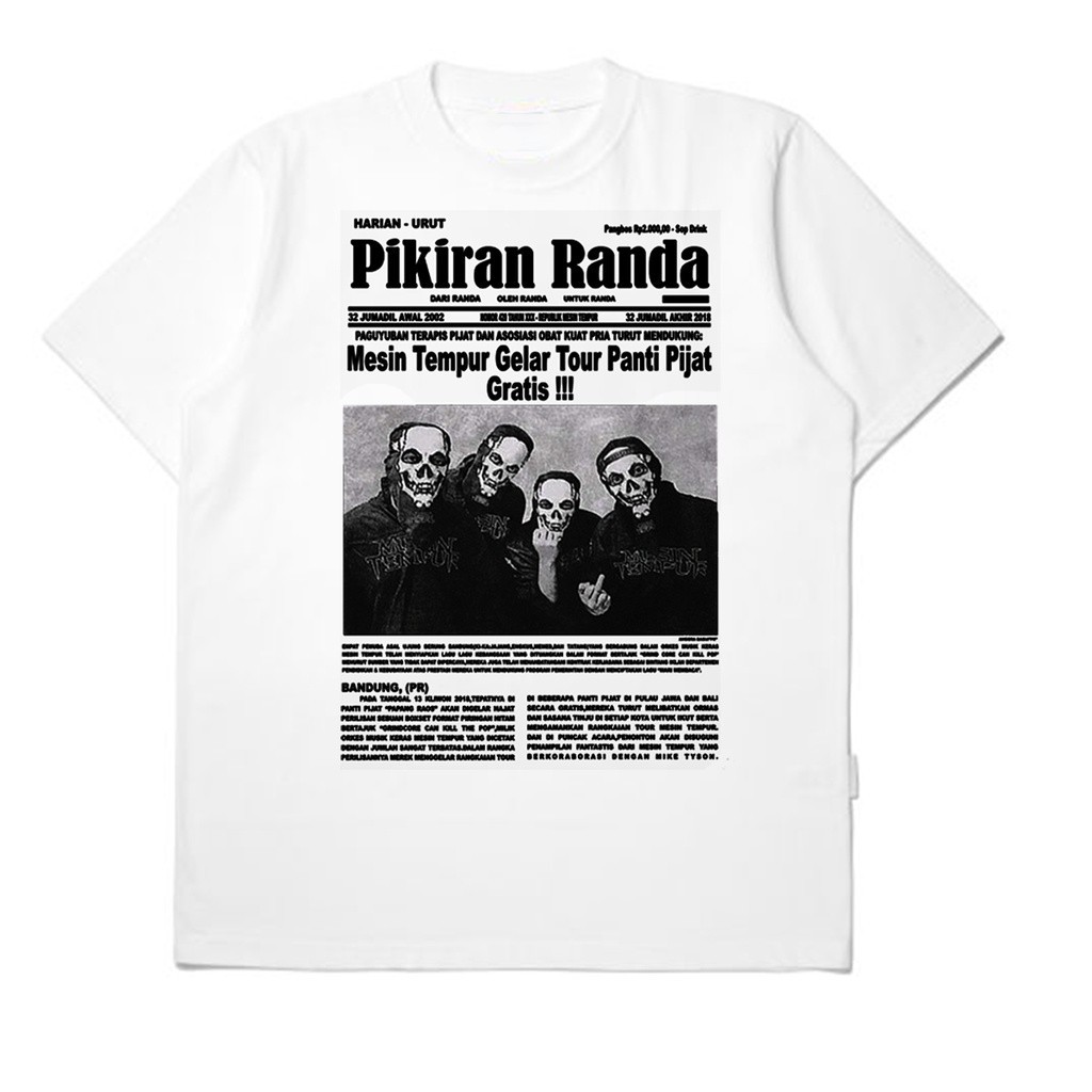 【COD】 NEW T-shirt Band Mesin Tempur Pikiran Randa KAOS