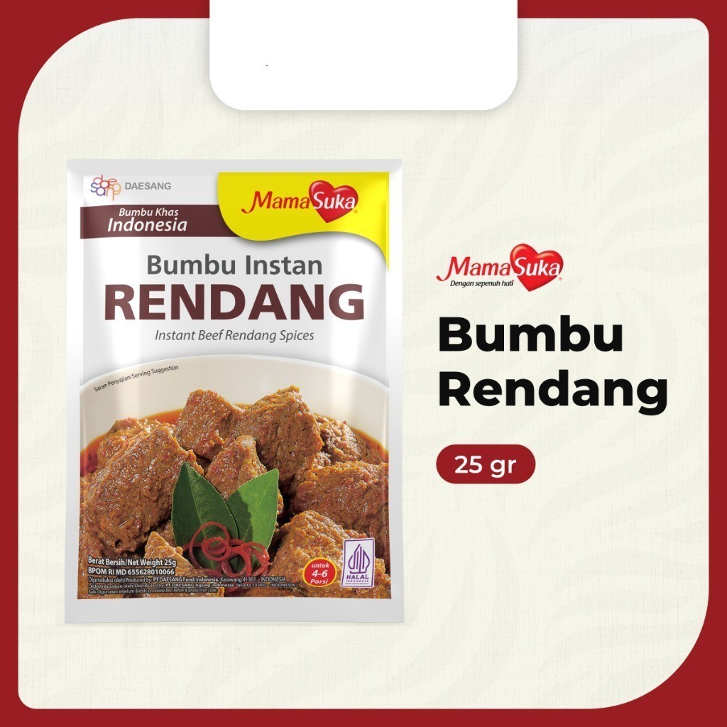 

JOSCELLY.ID MAMASUKA Bumbu Instan Rendang 25 gr