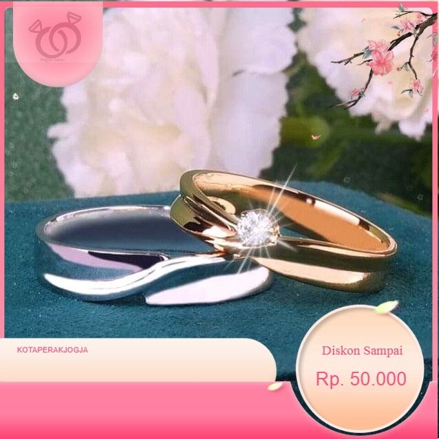 Cincin nikah platinum model terbaru cincin couple platinum murah pl5 - By Cincin nikah