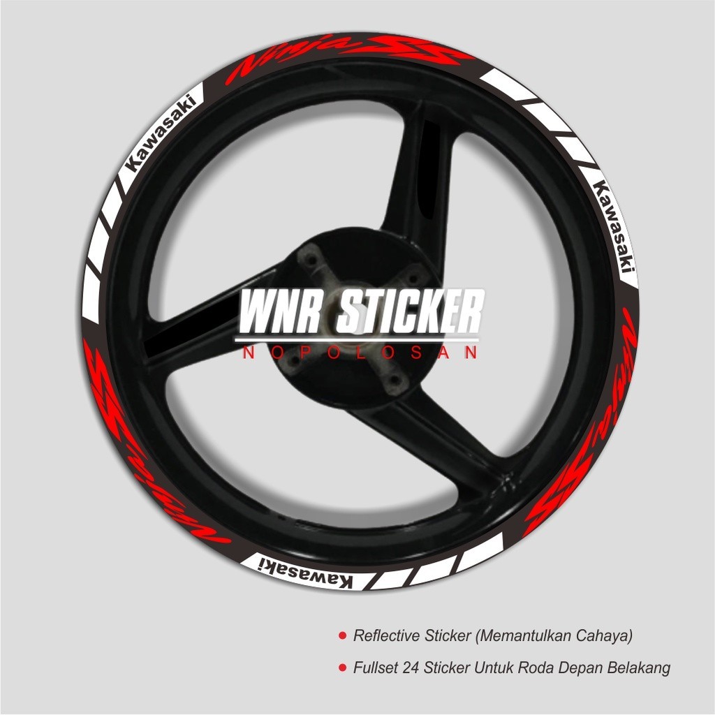Sticker velg Ninja SS  stiker velg ninja