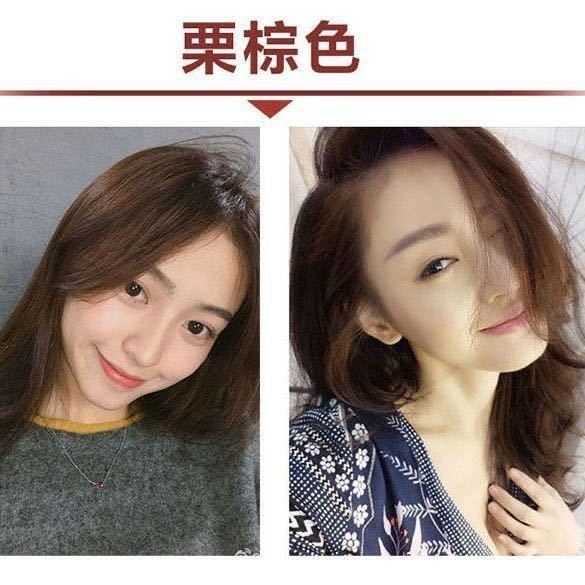 Zhi Ran Mei Shampoo Herbal Cat Pewarna Penghitam Rambut Uban ZhiRanMei - Chesnut Brown