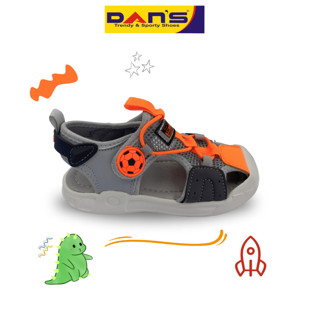 Dans Lorell Sepatu Sandal Anak Laki-Laki  - Light Grey