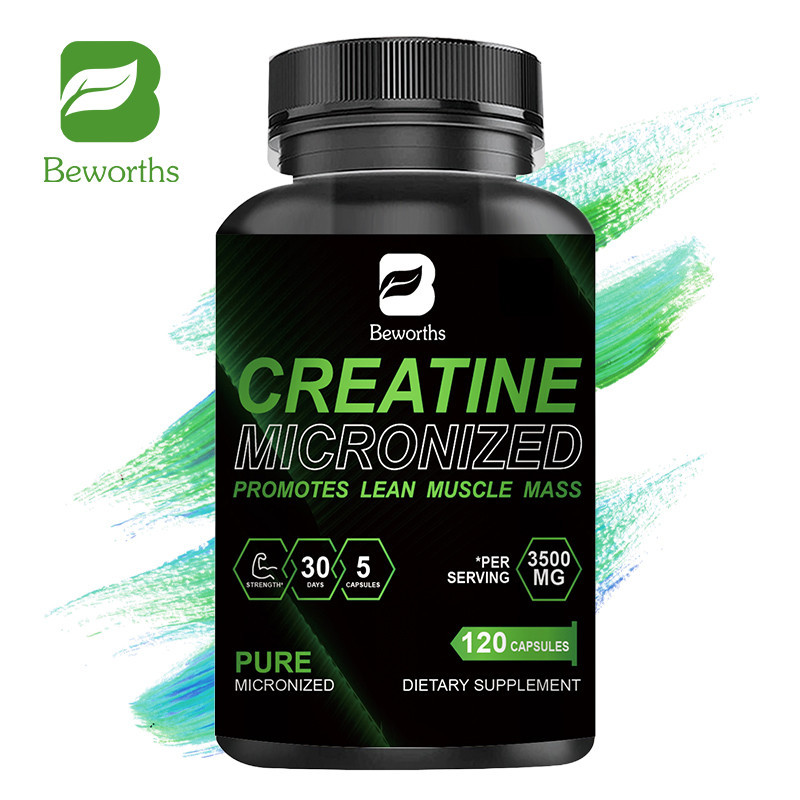 Kapsul Creatine Monohydrate untuk Massa Otot dan Pemulihan Latihan 120 Kapsul