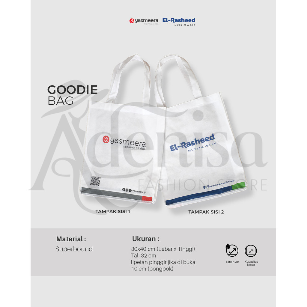 

Goodiebag Premium Tebal by Yasmeera / Goodie Bag / Tas Kain