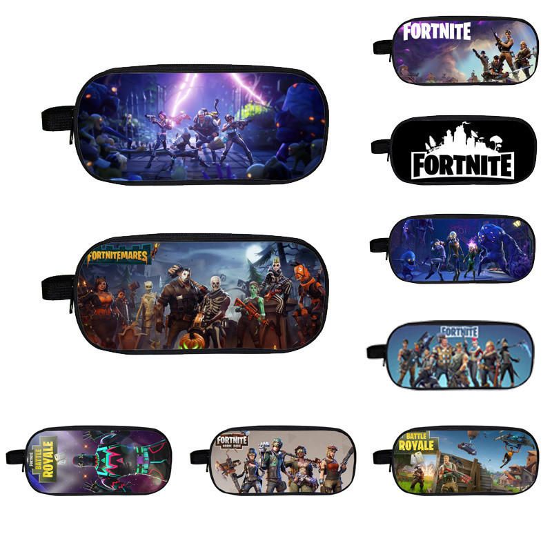 

Black Knight Fortnite Battle Royale Pencil Bag Colorful Boys Girls Capacity School Students Boys Girls Cartoon Stationery Bags