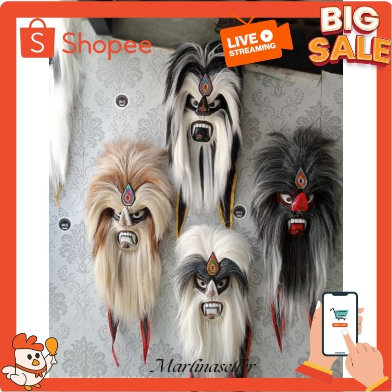 Topeng ganongan murah bujang ganong keren murah terbaru MRL