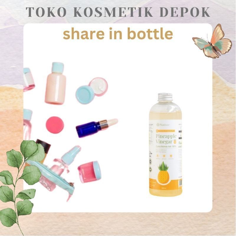 

SHARE IN BOTTLE 100 ML | NUTIVER PINEAPPLE VINEGAR CUKA BUAH NANAS | MINUMAN DIET KESEHATAN PROBIOTIK | CUKA NANAS ORGANIC WITH THE MOTHER | TKD