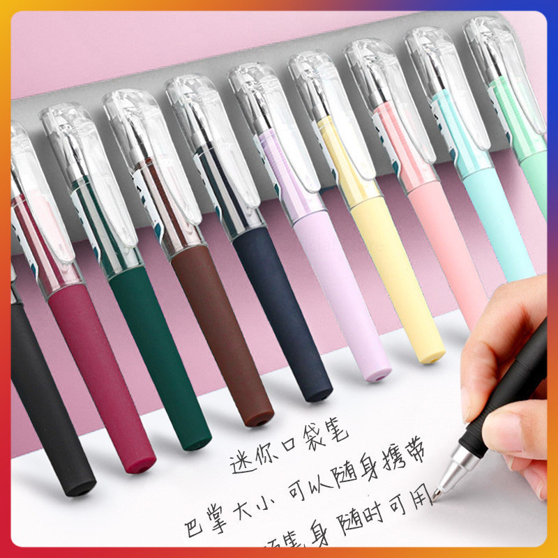 

Pena gel saku mini/pena gel mini saku tinta hitam 0,5 mm