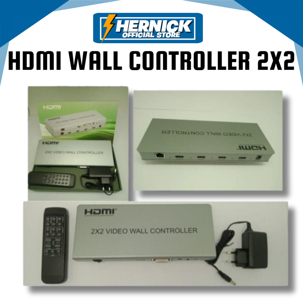WALL CONTROLLER TERMURAH/ Video wall Controller HDMI 2X2 4K USB Media Player Function / HERNICKSTORE