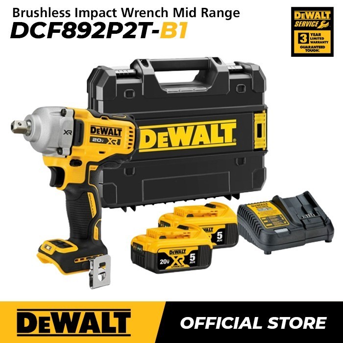 Mesin Bor Impact Pembuka Baut Dewalt DCF892 Impact Wrench Cordless Brushless Bor Baterai Impact Buka