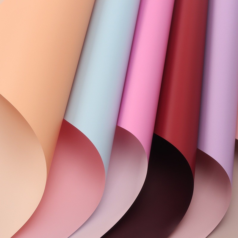 

(lembaran) cellophane dua warna kertas buket