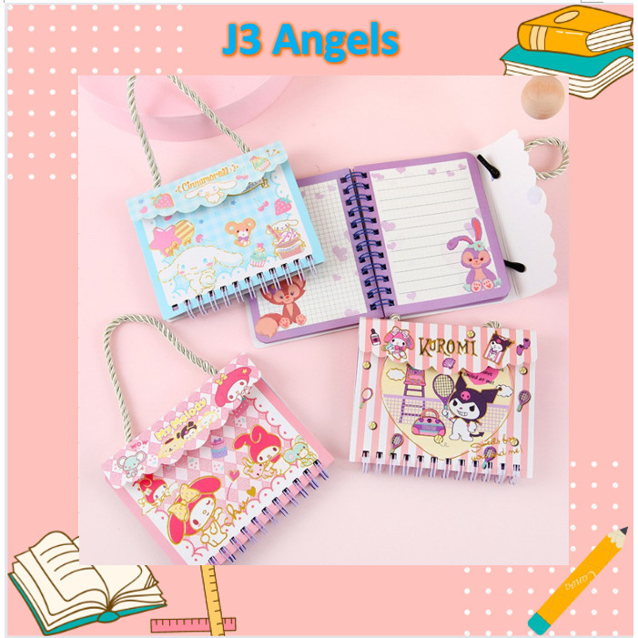 

J3 - Tas diary sanrio Notebook buku catatan bentuk tali