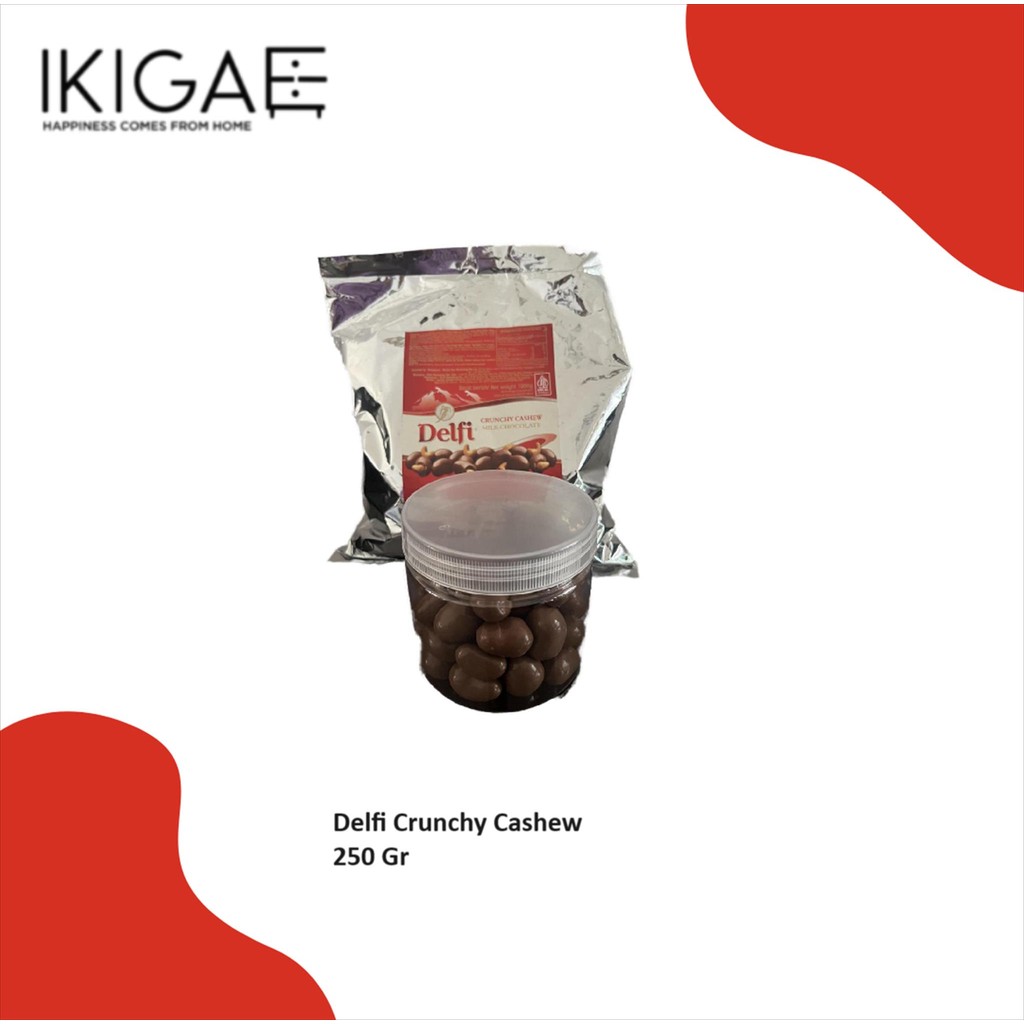 

DELFI CRUNCHY CASHEW / COKELAT SUSU ISI KACANG METE 250 GR