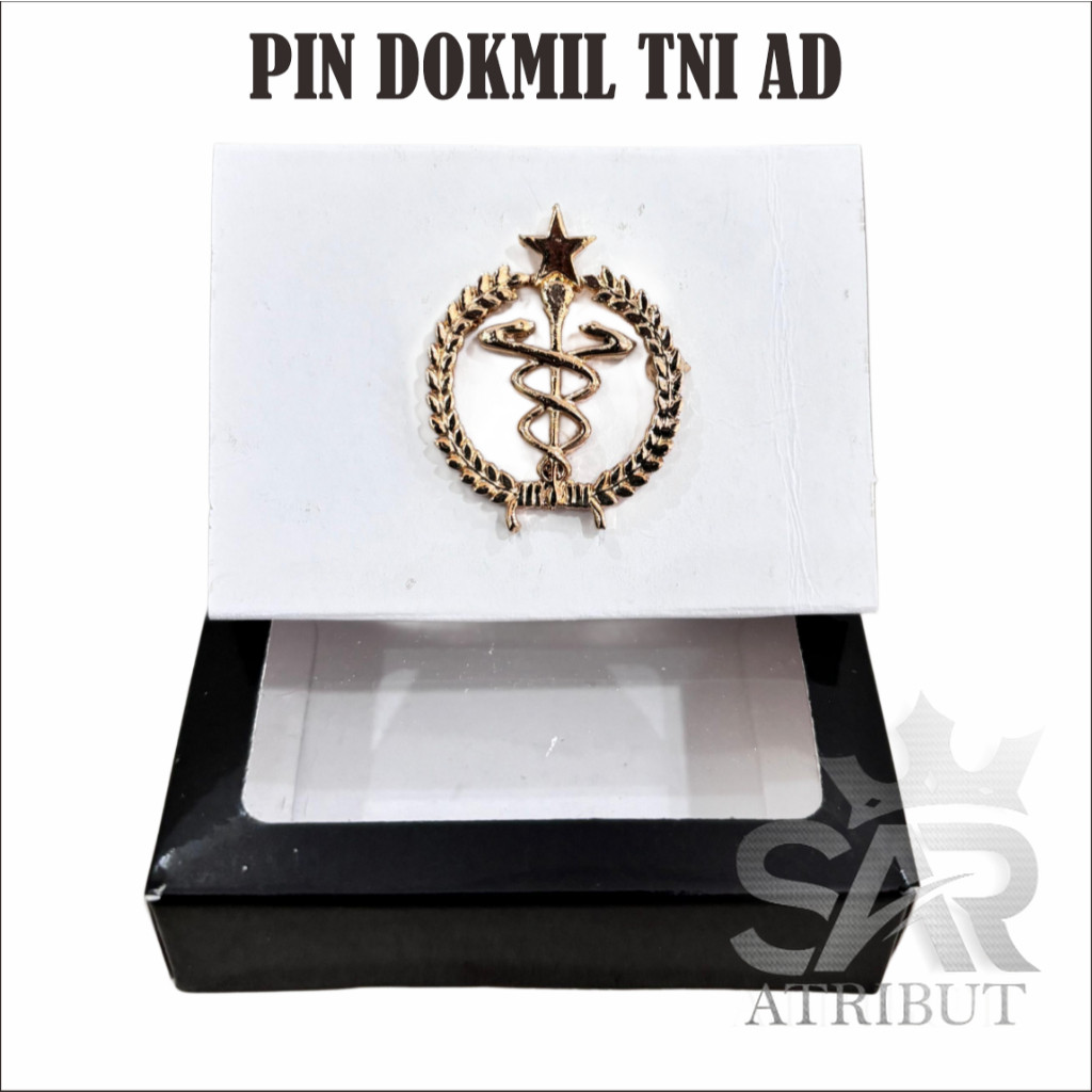 brevet wing pin dokmil dokter militer pdh tni ad bahan dari logam berkualitas