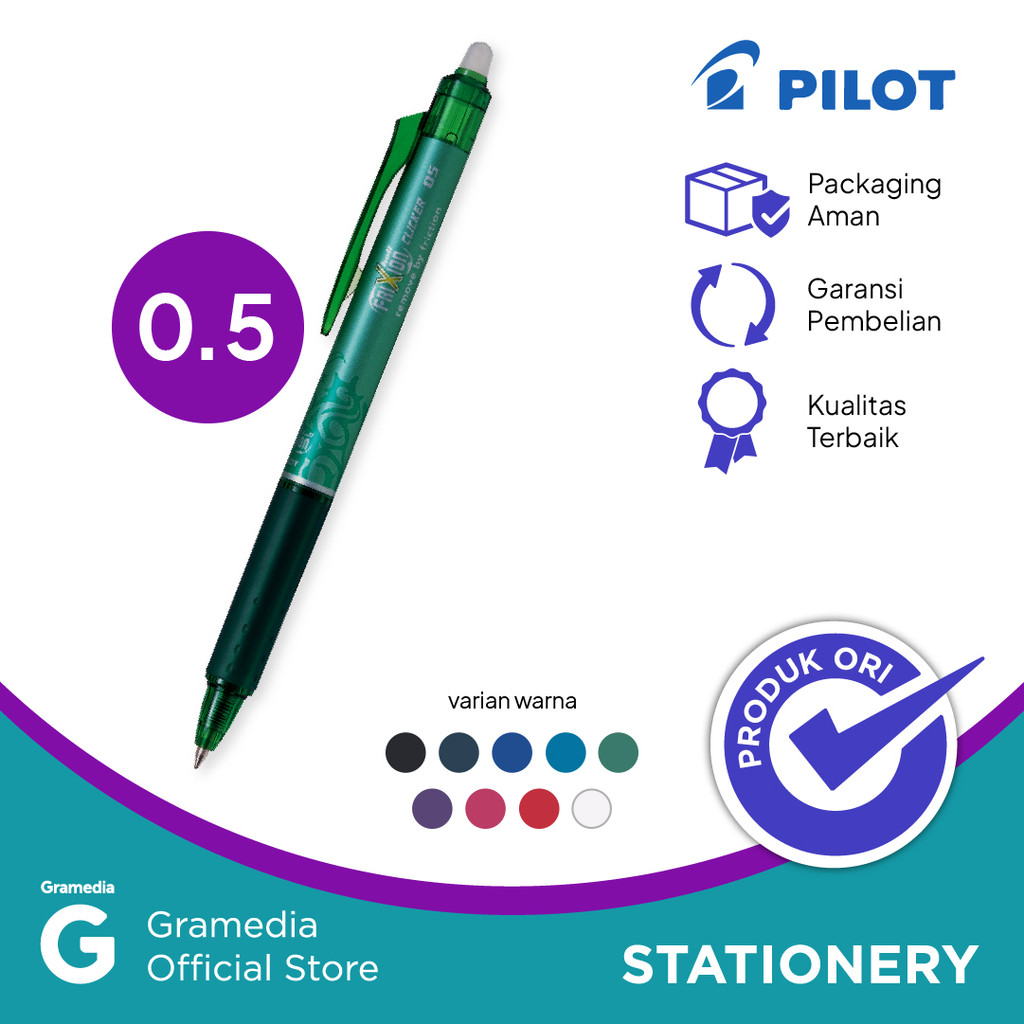

PILOT BALLPEN FRIXION CLICKER BLRT FR 05 GREEN