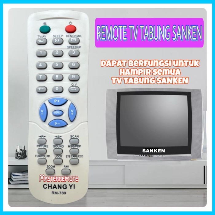ES99 REMOT REMOTE TV SANKEN [TV TABUNG] MULTI CHANGYI RM-789