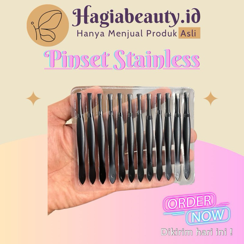 BISA COD - PINSET HITAM KOREA /PINSET MURAH /PENCABUT KUMIS /PENCABUT BULU /JEPIT BULU /JEPIT KUMIS 