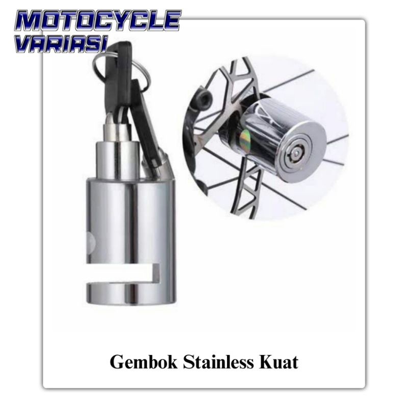 Gembok Anti Maling Sepeda Motor FAZZIO NMAX ADV PCX VARIO 160 Cakram Bahan Besi Baja motor