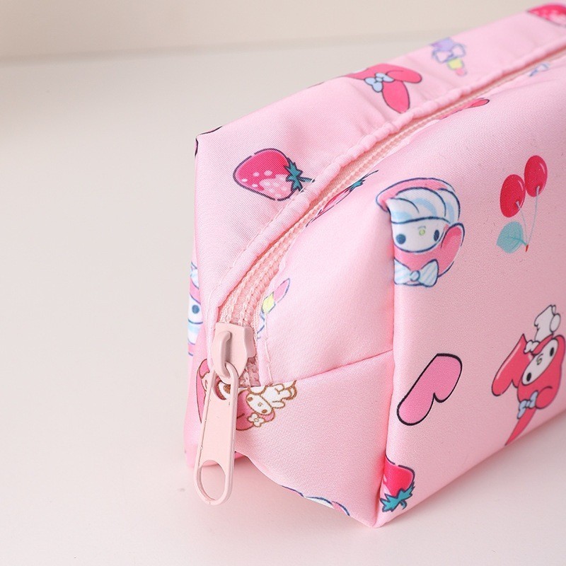 

[Hercyna] Tepak Sanrio Rectangle Kotak Pencil Case Tempat Pensil Wadah My Melody Pochacco Cinnamoroll Hello Kitty Kuromi