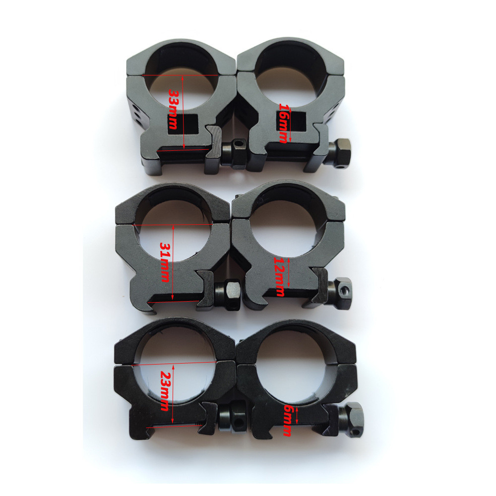 16MM Scope Ring Mount High Medium Low Position Riflescope Weaver Precision Picatinny Rail Base Rifle