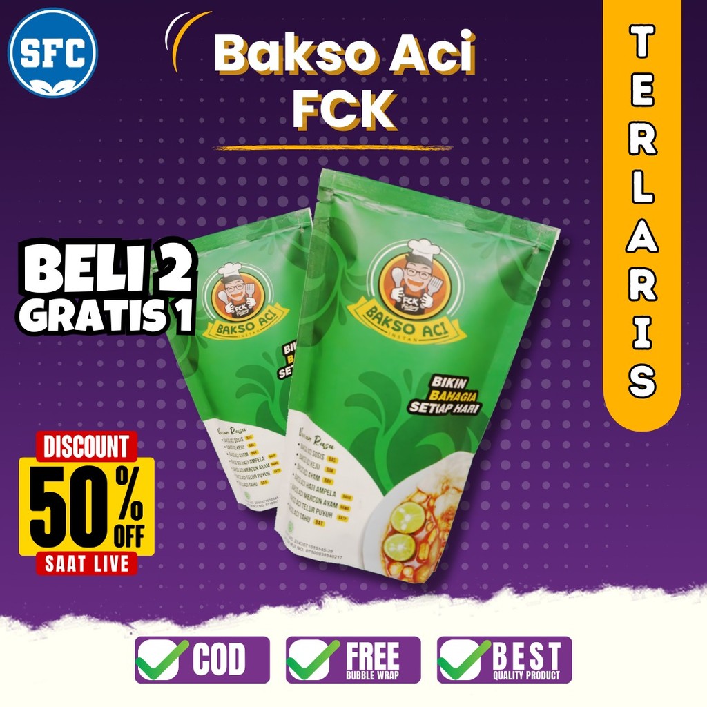 

BASO ACI FCK BAKSO ACI INSTAN TULANG RANGU FCK BOCI FCK TERMURAH BELI 2 GRATIS 1