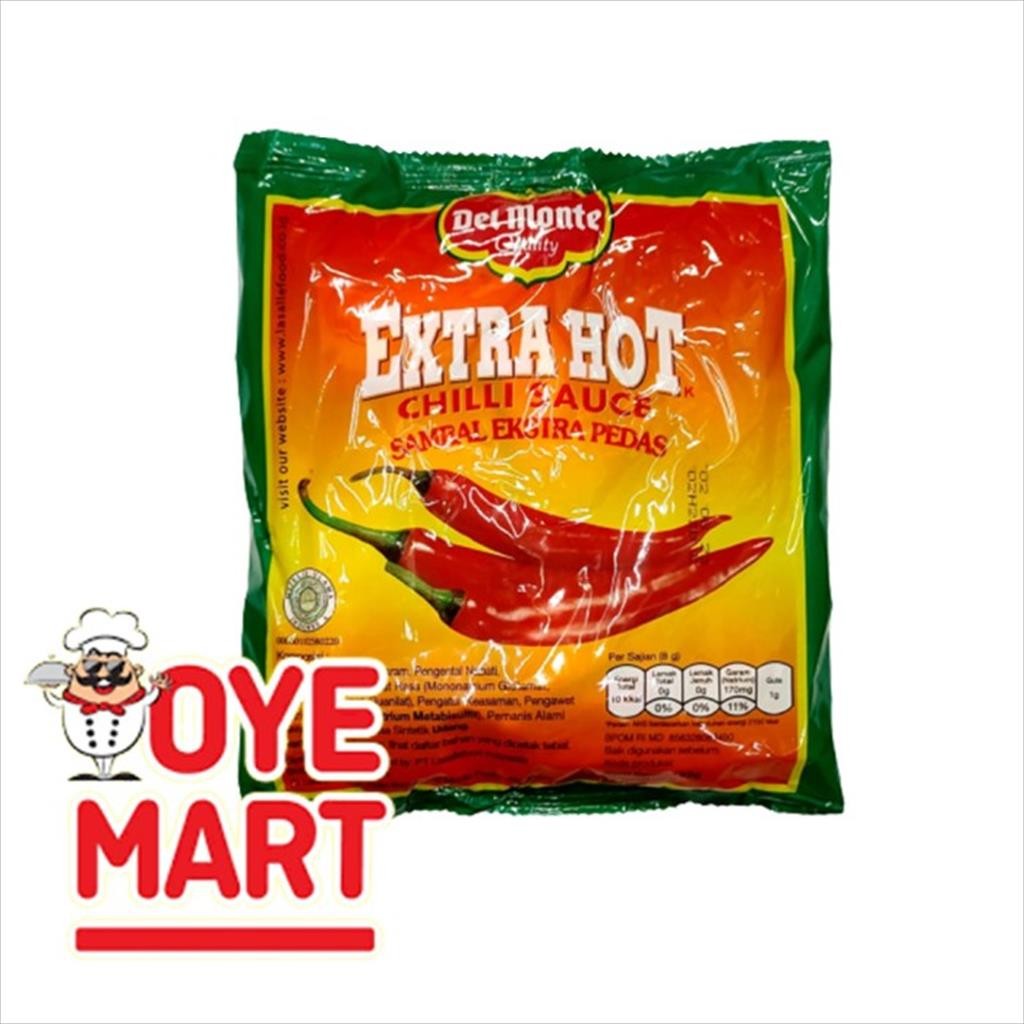 

DELMONTE EXTRA HOT SACHET 9GR X 24PCS SAUS SAMBAL SACHET DEL MONTE