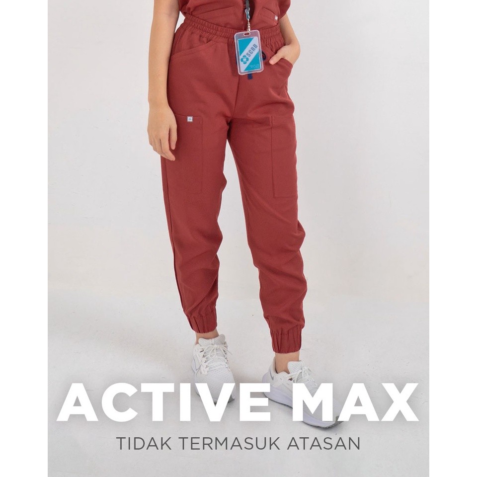 SCRB (Active Max Pants) - Baju Scrub / Medical Scrubs / Baju Jaga