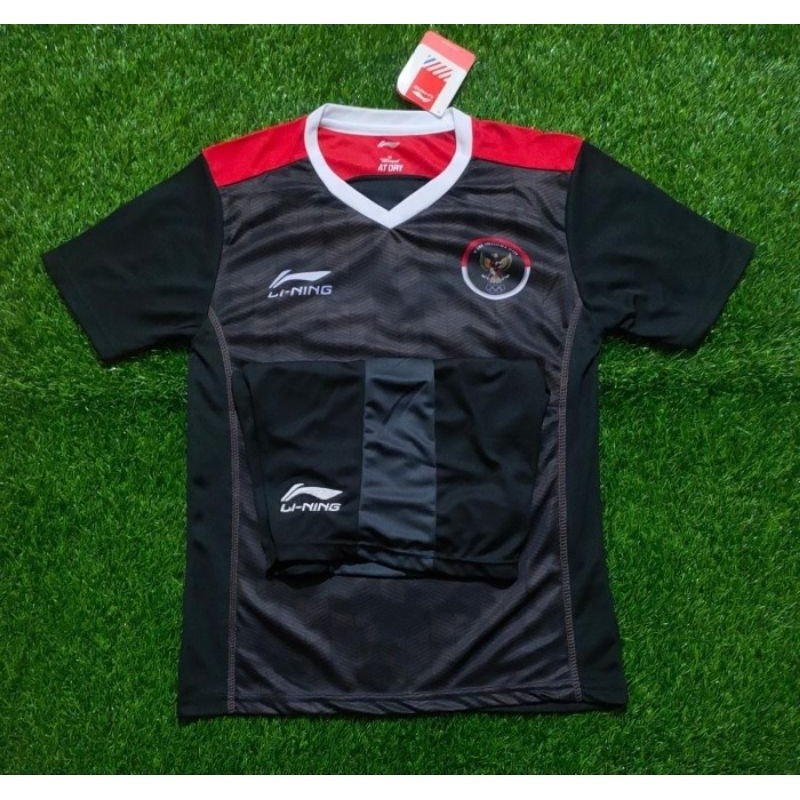 SETELAN JERSEY BOLA TIMNAS INDONESIA SEAGAMES 2023 HITAM GRADE ORI BEST QUALITY
