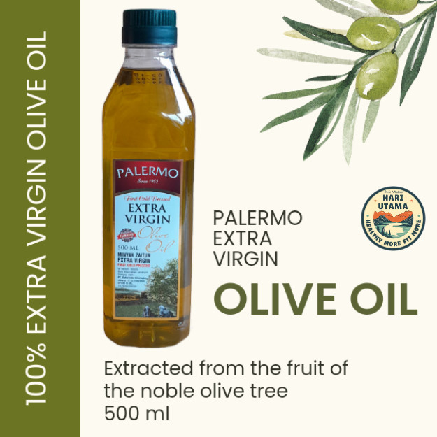 

Minyak Zaitun Ekstra Virgin Extra Virgin Olive Oil Palermo 500 ml (EVOO) Impor dari Turki