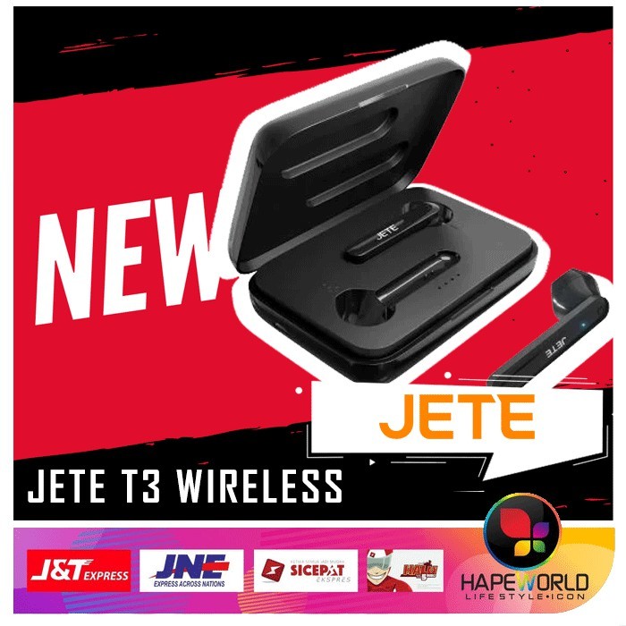 JETE T3 HANDSFREE BLUETOOTH | TWS HANDSFREE JETE EARPHONE ORI 100%