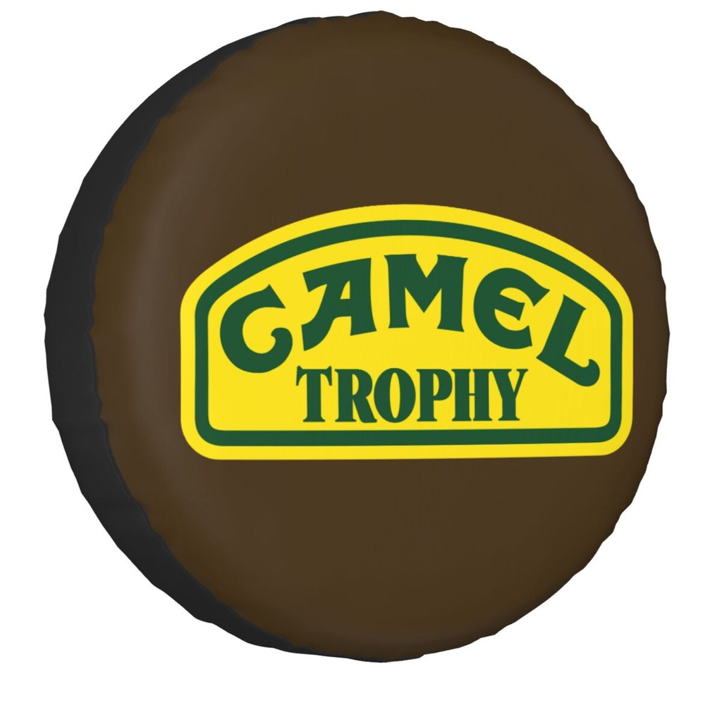 Custom Camel Trophy Logo Spare Tire Cover Case Bag Pouch Waterproof Dust-Proof Wheel Covers for Jeep