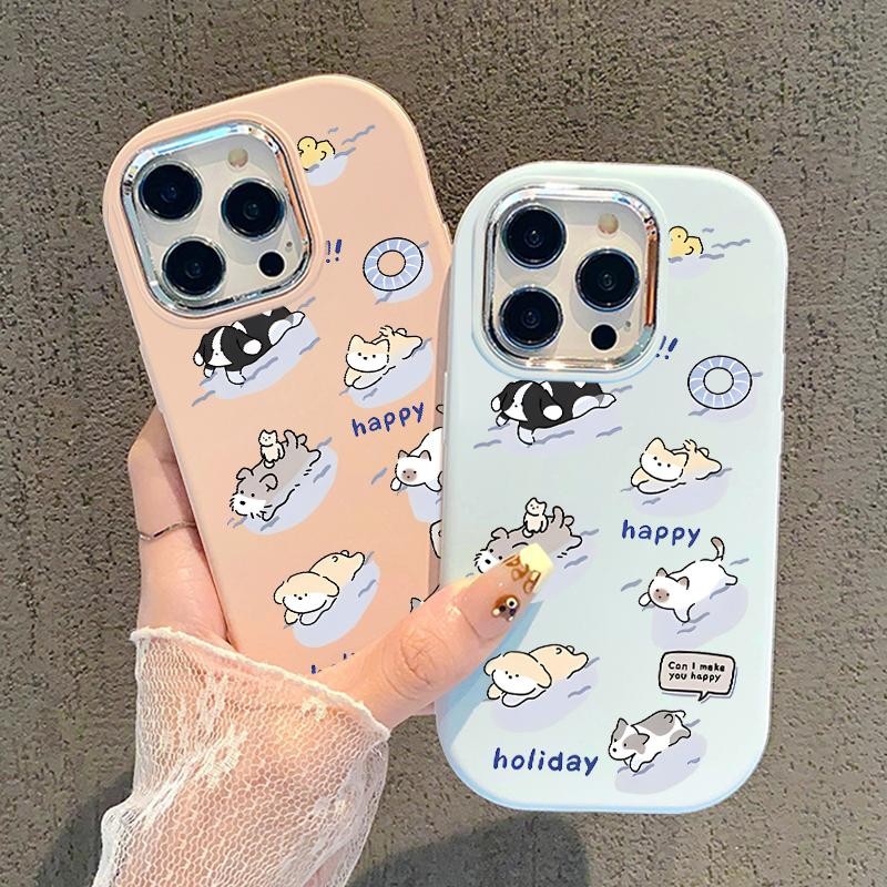 Casing For Vivo S12 S1 S16e S17 Pro S17 S17t T1x 4G T2 4G U10 U3x U20 U3 Z5i Soft Oval Frame Chrome 