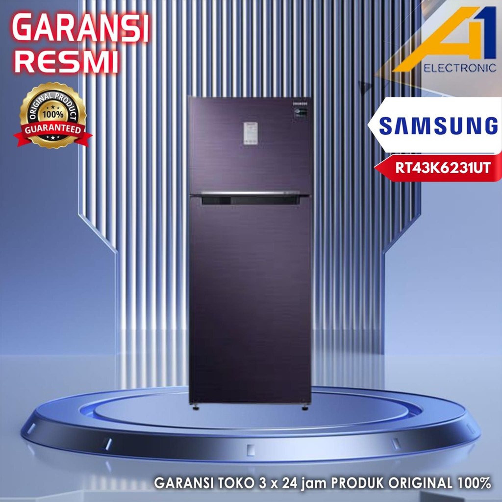 SAMSUNG KULKAS RT43K6231UT / RT 43K6231 UT  2 PINTU 440 L INVERTER