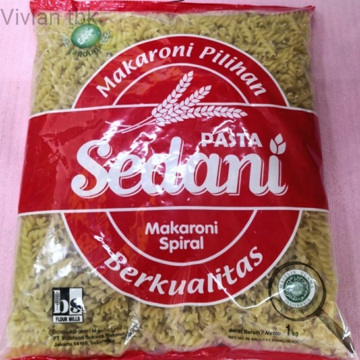 

vv Makaroni Spiral / Fusilli Sedani 1kg MURAH