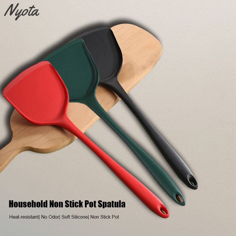 

COD✨Nyota✨ Sutil Spatula Sodet Masak Silikon Anti Lengket Tahan Panas
