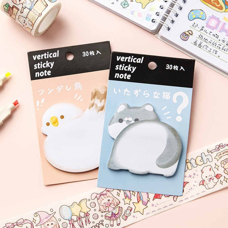 

VT - (30 Lembar) Sticky Notes Aesthetic Post-it Motif Hewan Lucu Memo Sekolah Kantor SN8006