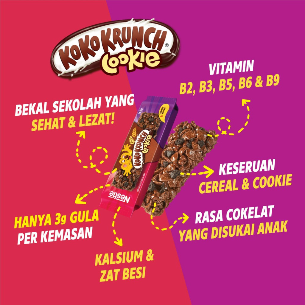 

Koko Krunch Sereal Bar Cokelat Susu Biskuit 14.5 g