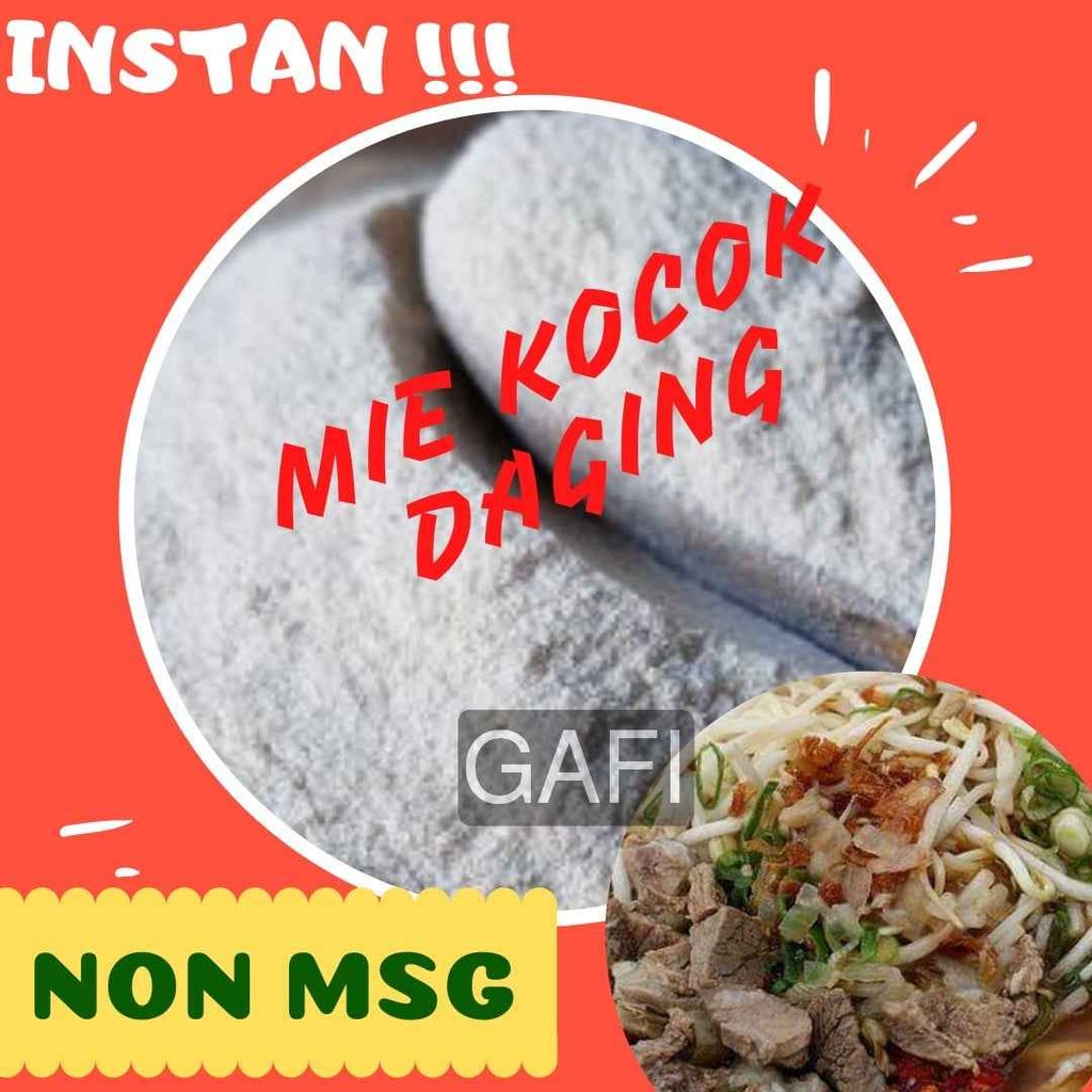 

Bubuk Tabur Rasa mie kocok Non MSG 500gr Bumbu Masak Serbaguna Murah Halal 1/2Kg Seasoning Powder