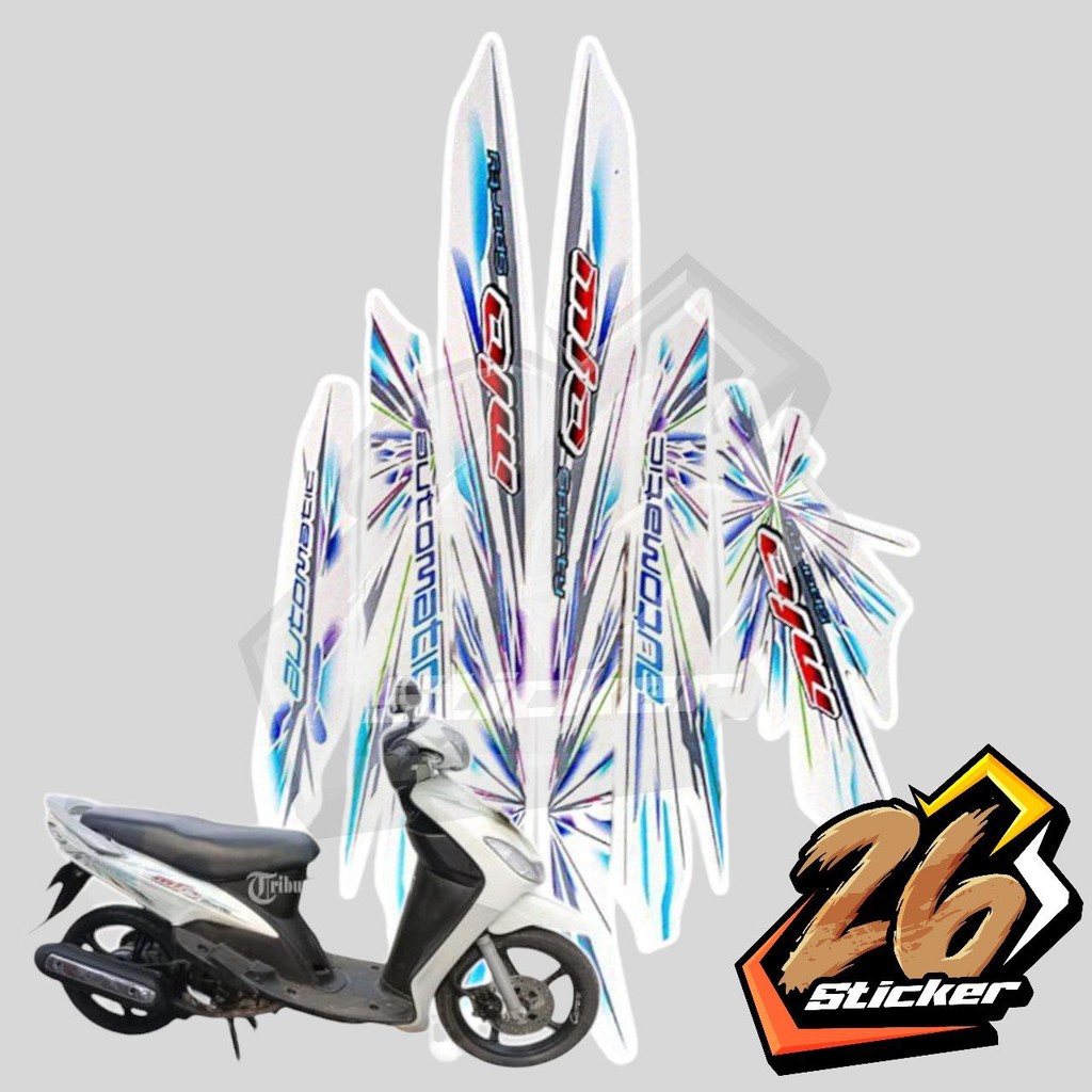 STICKER STIKER POLET LIS STRIPING MOTOR FULL BODY YAMAHA MIO NEW MIO SMILE MIO KEMBANG API WARNA PUT