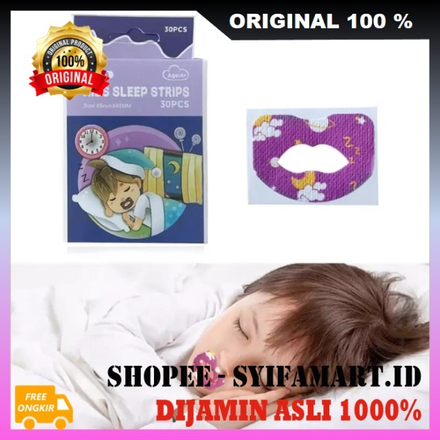 Plester Mulut Anti Ngorok Plester Penutup Mulut Anti Dengkur Plester Mulut Tidur Anak 100% ORIGINAL