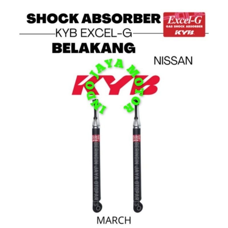 SHOCKBREAKER KYB EXEL G NISSAN MARCH BELAKANG