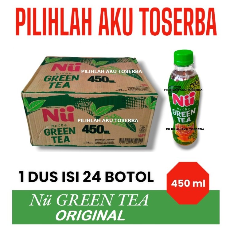 

NU Green Tea ORIGINAL 450 ml - ( HARGA 1 DUS ISI 24 btl )