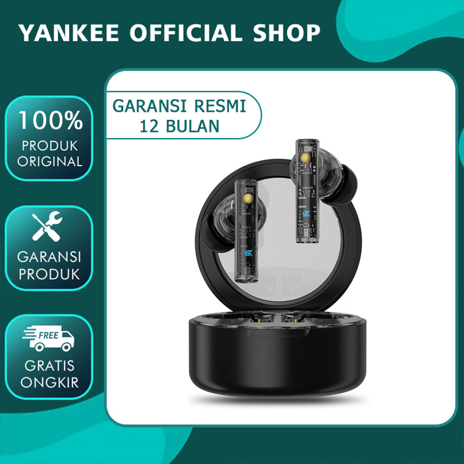 KZ Carol Bluetooth Earphone TWS Bluetooth 5.3 Mic Active Noise Cancelling Earphone