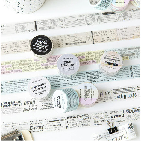 

1 Roll Washi Tape Vintage Sticker Scrapbook MESSAGE SAMPLING SERIES Journal DIY