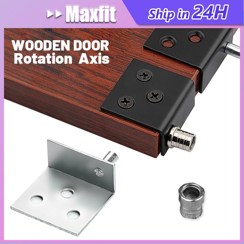 2Pcs Engsel Pivot Pintu Lemari Kayu Putar 17 Mm Hinge Pivot Mini Kecil Pivot Kayu / Drawer Hinge / E