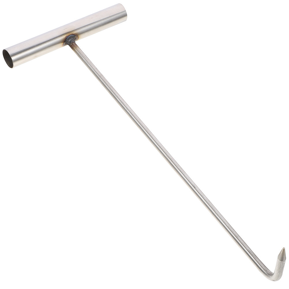 Manhole Cover Hook Heavy Duty Manhole Lid Hook T Handle Manhole Hook Puller