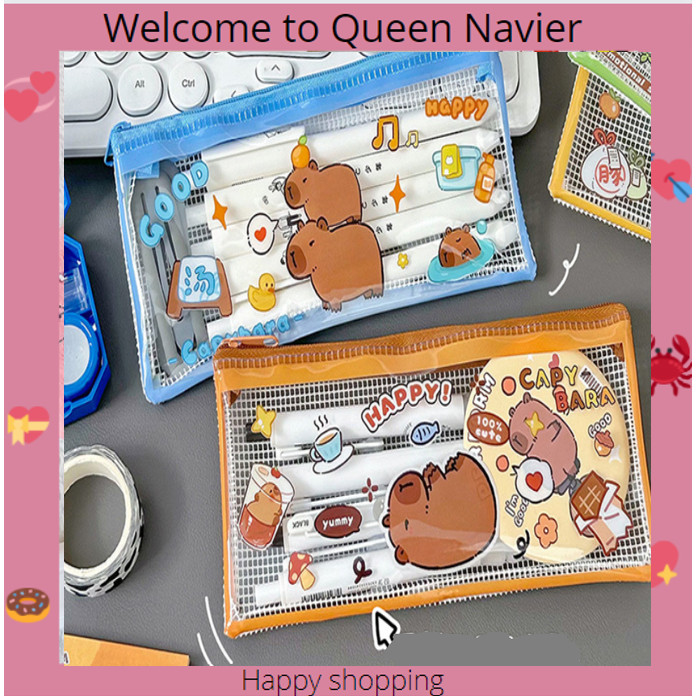 

QN - Pouch mini capybara tempat pensil lucu