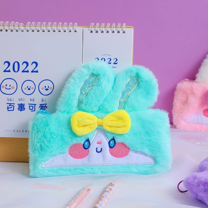 

BEST[Promo] Tempat Pensil Unicorn Bulu Tempat Pensil Unicorn Rainbow lucu Import - KP BULU BUNNY T